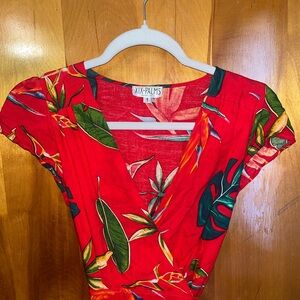 XIX PALMS Floral Wrap Dress Size Small